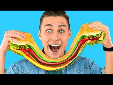 Making Food Out Of Slime / Slime Food vs Real Food Challenge! - UCWwqHwqLSrdWMgp5DZG5Dzg