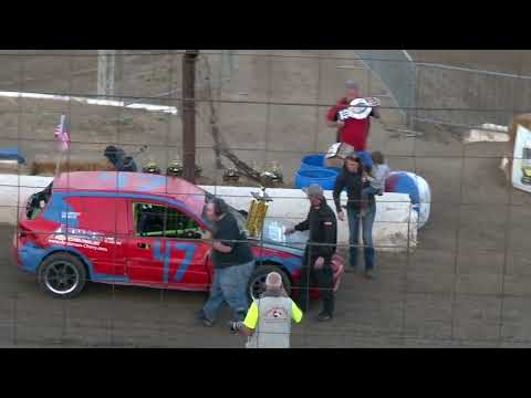 Perris Auto Speedway  Night of Destruction 20221 Champions Pick up their trophies 4-23-22 - dirt track racing video image