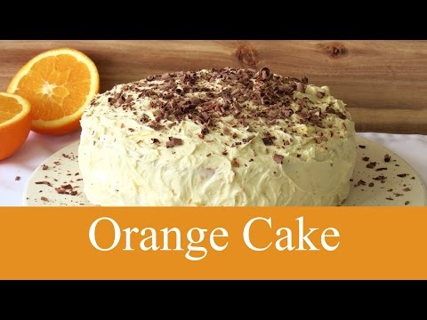 Orange Cake with Orange Buttercream -- The Frugal Chef