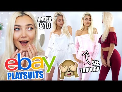 TRYING ON PLAYSUITS I BOUGHT ON EBAY UNDER £10! - UCBKFH7bU2ebvO68FtuGjyyw