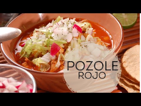 Pozole rojo - Red Pozole - Recetas de comida mexicana - UCvg_5WAbGznrT5qMZjaXFGA