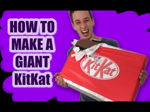 GIANT Kit Kat Recipe How To Cook That Ann Reardon make kitkat candy bar - UCsP7Bpw36J666Fct5M8u-ZA