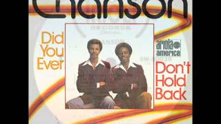 Chanson - Don't Hold Back
