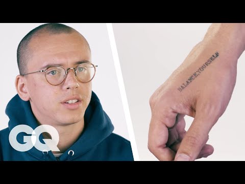 Logic Breaks Down His Hand Tattoos | Tattoo Tour | GQ - UCsEukrAd64fqA7FjwkmZ_Dw
