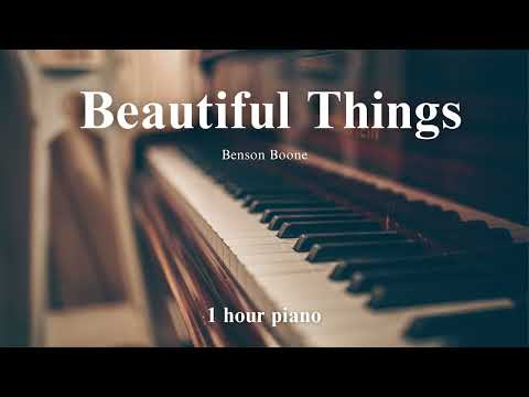 Benson Boone - Beautiful Things  ( 1 hour piano for relaxation, stress relief, study, sleep )