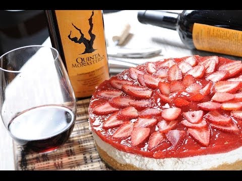 Cheesecake de queso con fresas sin hornear - Pay de fresas sin horno - Unbaked strawberry cheesecake - UCvg_5WAbGznrT5qMZjaXFGA