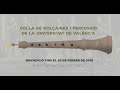 Imagen de la portada del video;Inscripció Colla de Dolçaines i percussió de la Universitat de València 2018