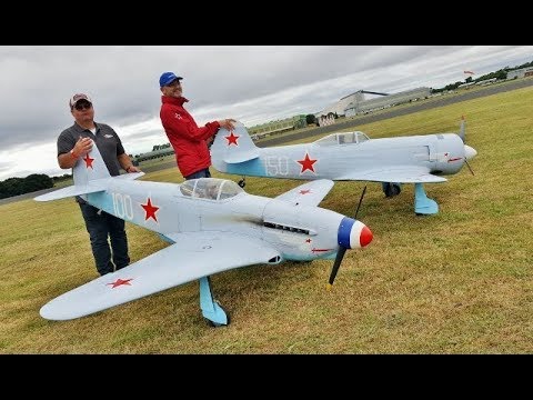 YAKOVLEV HERITAGE FLIGHT - YAK 11 - YAK 3 - YAK 130 (TWIN TURBINES) DISPLAY - LMA RAF COSFORD - 2017 - UCMQ5IpqQ9PoRKKJI2HkUxEw