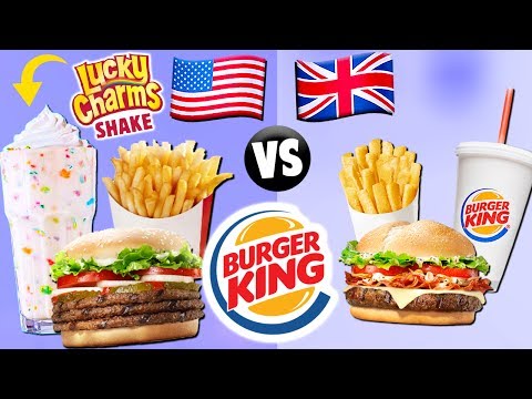 AMERICAN vs. BRITISH Burger King Food - UCYRDdicBXeo2zYB6Lg-oK7w