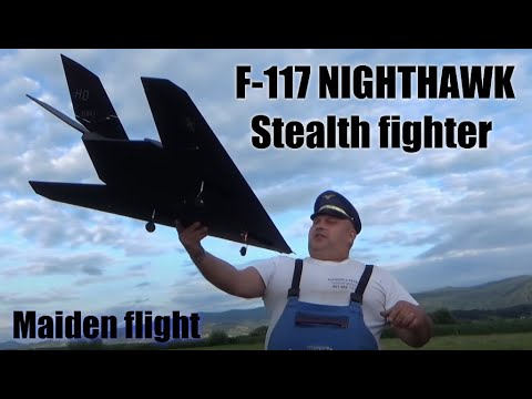 F-117 Stealth Fighter 6CH 70mm EDF Jet 4S Maiden flight - UC3RiLWyCkZnZs-190h_ovyA