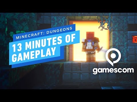 13 Minutes of Minecraft: Dungeons Gameplay - Gamescom 2019 - UCKy1dAqELo0zrOtPkf0eTMw