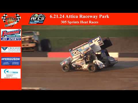 6.21.24 Attica Raceway Park Full Program - dirt track racing video image