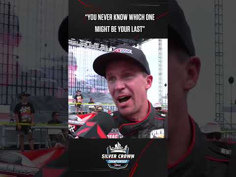 🏁🔊 Kody Swanson reacts after his first #USAC Silver Crown win on dirt since 2021. 🏆 - dirt track racing video image