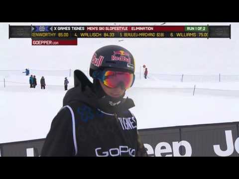 Nick Goepper Lands on One Ski - Winter X Games - UCxFt75OIIvoN4AaL7lJxtTg