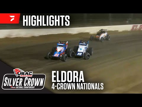 4-Crown Nationals | USAC Silver Crown at Eldora Speedway 9/21/24 | Highlights - dirt track racing video image