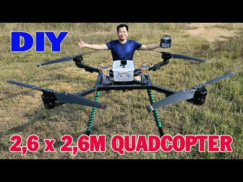 I BUILDING 2,6M x 2,6M Quadcopter Drone RC Super BIG with Brusless Motor 3000W - UCFwdmgEXDNlEX8AzDYWXQEg