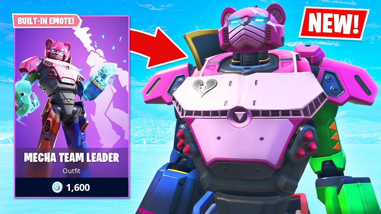 Play As The Robot New Mecha Team Leader Item Shop Skin Fortnite Battle Royale Racerlt 