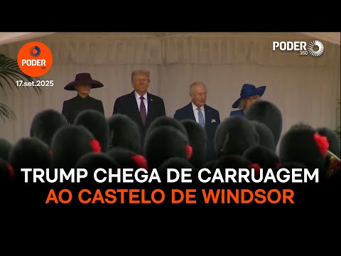 Trump chega de carruagem ao Castelo de Windsor
