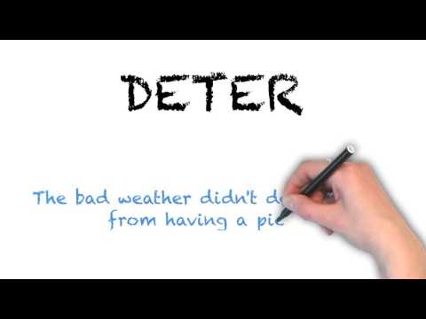 How to Pronounce 'DETER' - English Pronunciation