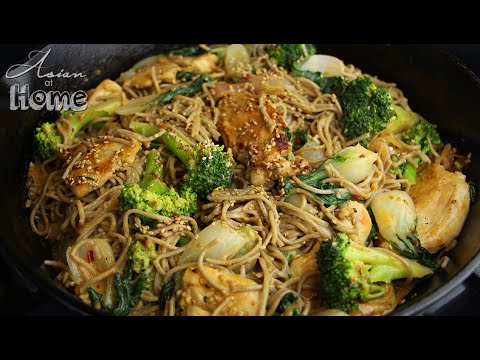 Soba and Chicken with Creamy Spicy Sesame Dressing - UCIvA9ZGeoR6CH2e0DZtvxzw