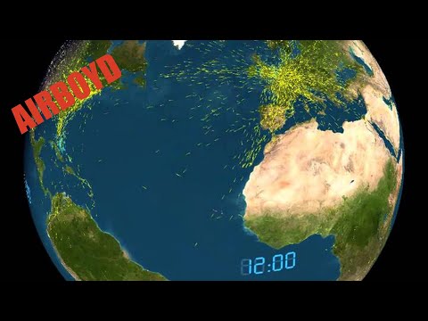 24 Hours Of Air Traffic - Atlantic Sphere View - UClyDDqcDsXp3KQ7J5gyIMuQ