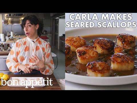 Carla Makes Seared Scallops with Brown Butter & Lemon Sauce | From the Test Kitchen | Bon Appétit - UCbpMy0Fg74eXXkvxJrtEn3w