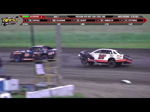 Stock Car | Rapid Speedway | 5-20-2022 - dirt track racing video image