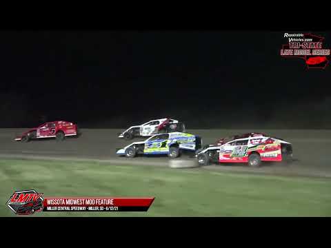 Midwest Mod | Miller Central Speedway | 6-12-2021 - dirt track racing video image