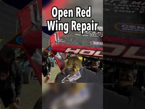 Wing Repair Fail - dirt track racing video image