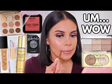 TESTING HOT NEW MAKEUP: FULL FACE OF FIRST IMPRESSIONS / Drugstore + High End - UCqTR5f7YkGro3cPv23SqcqQ