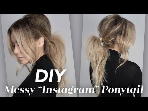 DIY - Easy to Do, Messy Instagram Ponytail - UCNCVZv2H9BXoA9UNI6TUSVw