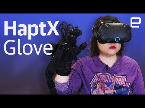 Tactile sensation in VR with HaptX Glove hands-on - UC-6OW5aJYBFM33zXQlBKPNA