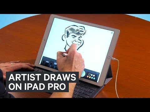 Artist draws on iPad Pro - UCVLZmDKeT-mV4H3ToYXIFYg