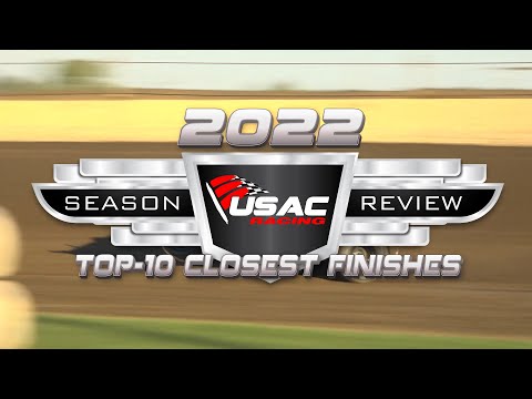 2022 USAC Racing's Top-10 Closest Finishes - dirt track racing video image