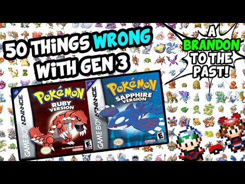 50 Things WRONG With Pokemon Ruby Sapphire and Emerald (Generation 3) - UC46wBu8iFAaNh1N4YZ3SCXw