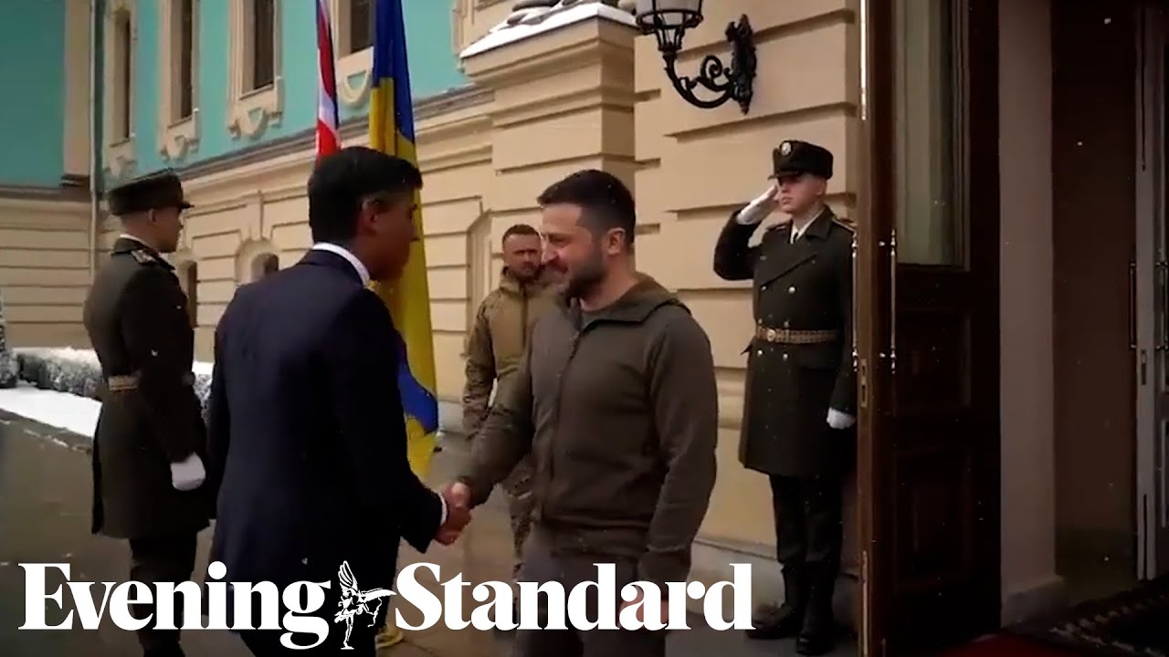 Ukrainian President Volodymyr Zelensky makes first visit to the UK since Russian invasion