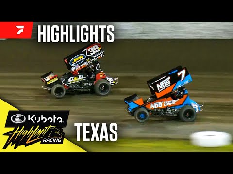 Kubota High Limit Racing at Texas Motor Speedway 4/13/24 | Highlights - dirt track racing video image