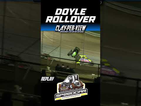 CPV SHORTS | Doyle's Big Rollover #midgets #speedcars #dirttrackracing - dirt track racing video image