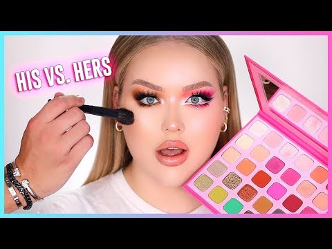 MY FIANCE PICKS HALF MY MAKEUP LOOK!! His VS. Hers | NikkieTutorials - UCzTKskwIc_-a0cGvCXA848Q