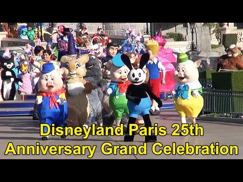 Disneyland Paris 25th Anniversary FULL Grand Celebration April 12th, 2017 with RARE Characters! - UCe-gHr2O_LP7t0YJYHZQZlg