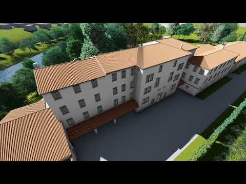 video render della volumetria di Villa Angaran San Giuseppe oggetto del progetto