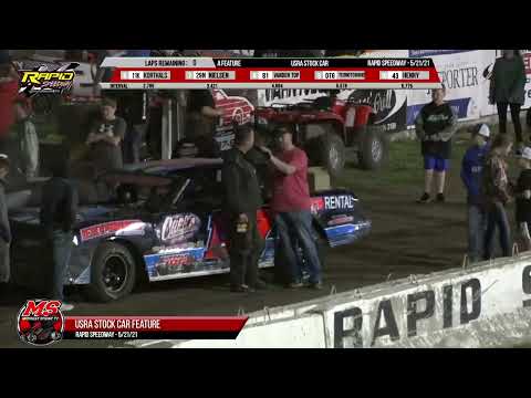Stock Car Feature | Rapid Speedway | 5-21-2021 - dirt track racing video image