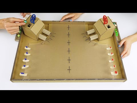 DIY Warship Battle Marble Board Game from Cardboard at Home - UCZdGJgHbmqQcVZaJCkqDRwg