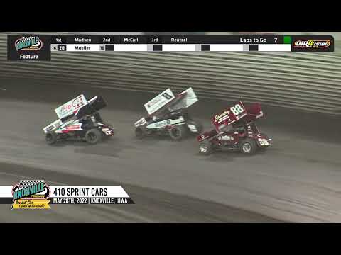 Knoxville Raceway 410 Highlights / May 28, 2022 - dirt track racing video image