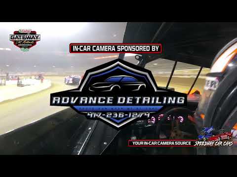 #24 Ryan Unzicker - A-Main at the Gateway Dirt Nationals 2024 Super Late Model - dirt track racing video image