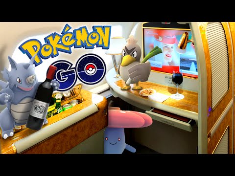 POKEMON GO - Catching Pokemon In 1st Class - UCh7EqOZt7EvO2osuKbIlpGg