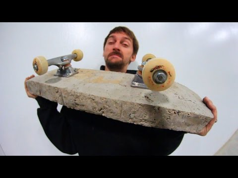 WORLD'S HEAVIEST SKATEBOARD?! (PURE CONCRETE) | YOU MAKE IT WE SKATE IT EP 67 - UC9PgszLOAWhQC6orYejcJlw