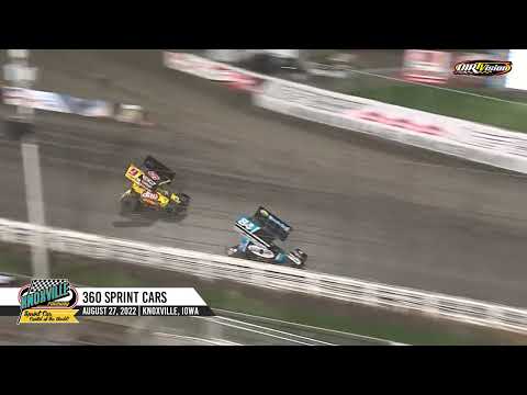 Knoxville Raceway 360 Highlights / July 23, 2022 - dirt track racing video image