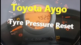 Reset spia pressione pneumatici TOYOTA AYGO 2