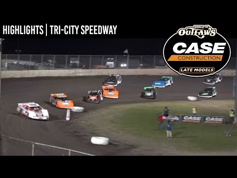 World of Outlaws CASE Late Models at Tri-City Speedway June 3, 2022 | HIGHLIGHTS - dirt track racing video image